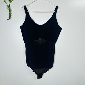 Honey Love Black Plus Bodysuit Shapewear Sz 3x